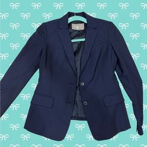 Banana Republic Blue Blazer Modern Tailored Suit Jacket